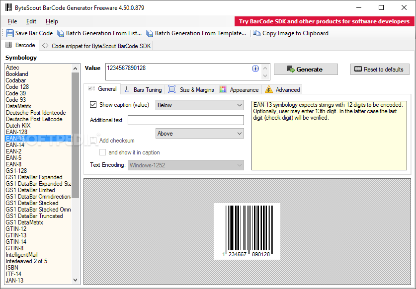 download barcode generator application free